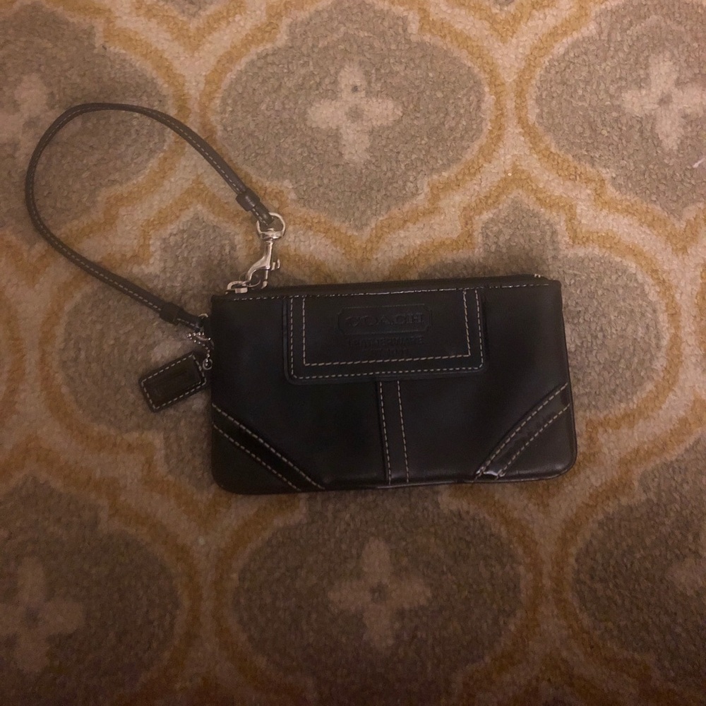 Coach Vintage Black Wristlet